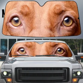 Vizsla's Eyes Beautiful Dog Eyes Car Sunshade Cover Auto Windshield