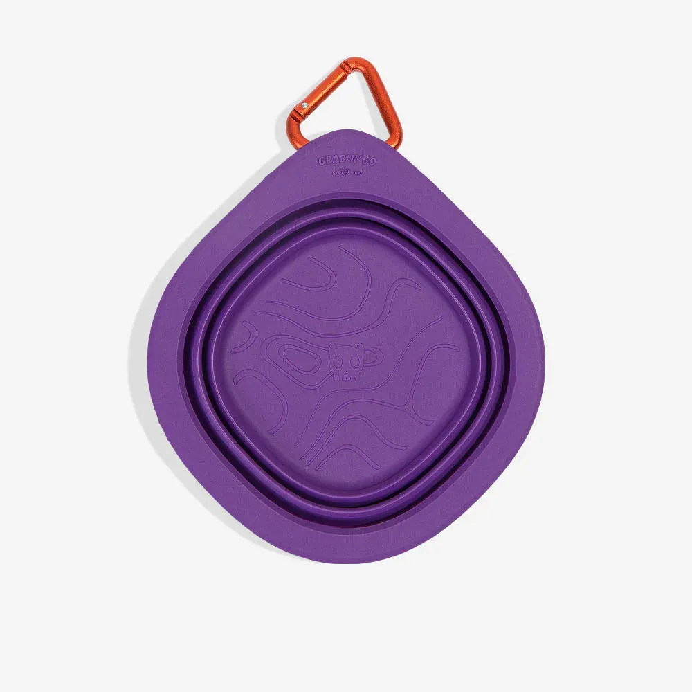 Zee.Dog Go Bowl Collapsible Silicone Travel Bowl Peak Purple^^^